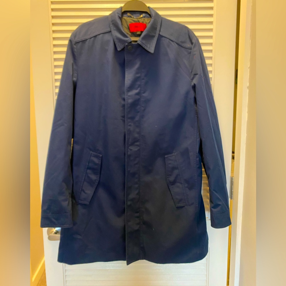 HUGO Hugo Boss navy rain coat